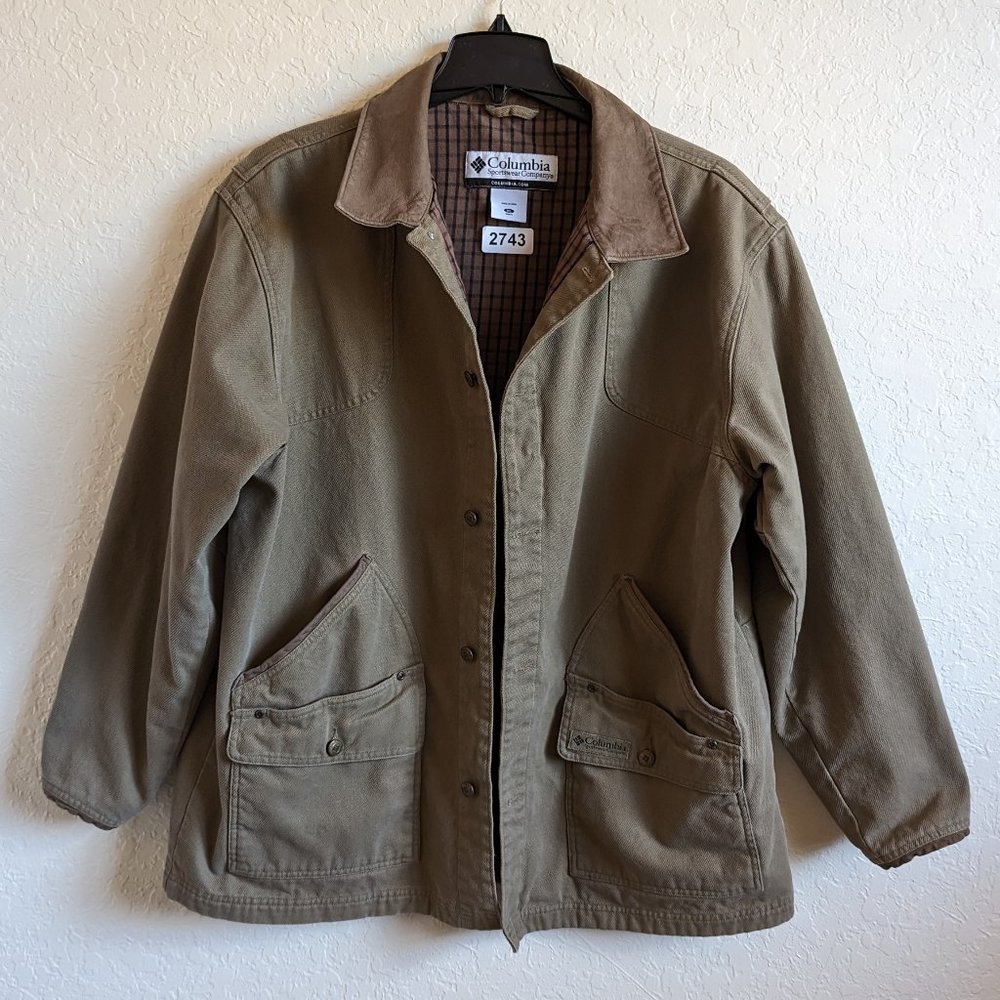 Columbia* Men's River Lodge Fully Lined Multipocketed Heavy Beige Coat~ Size XL - Picture 1 of 16